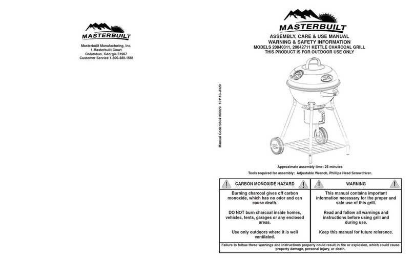 Masterbuilt 20040311 Assembly, use & care manual