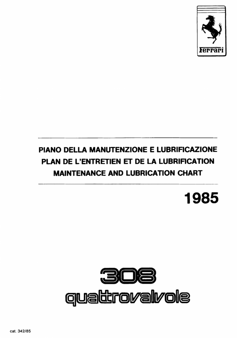 Ferrari 308 Quattrovalvole User manual