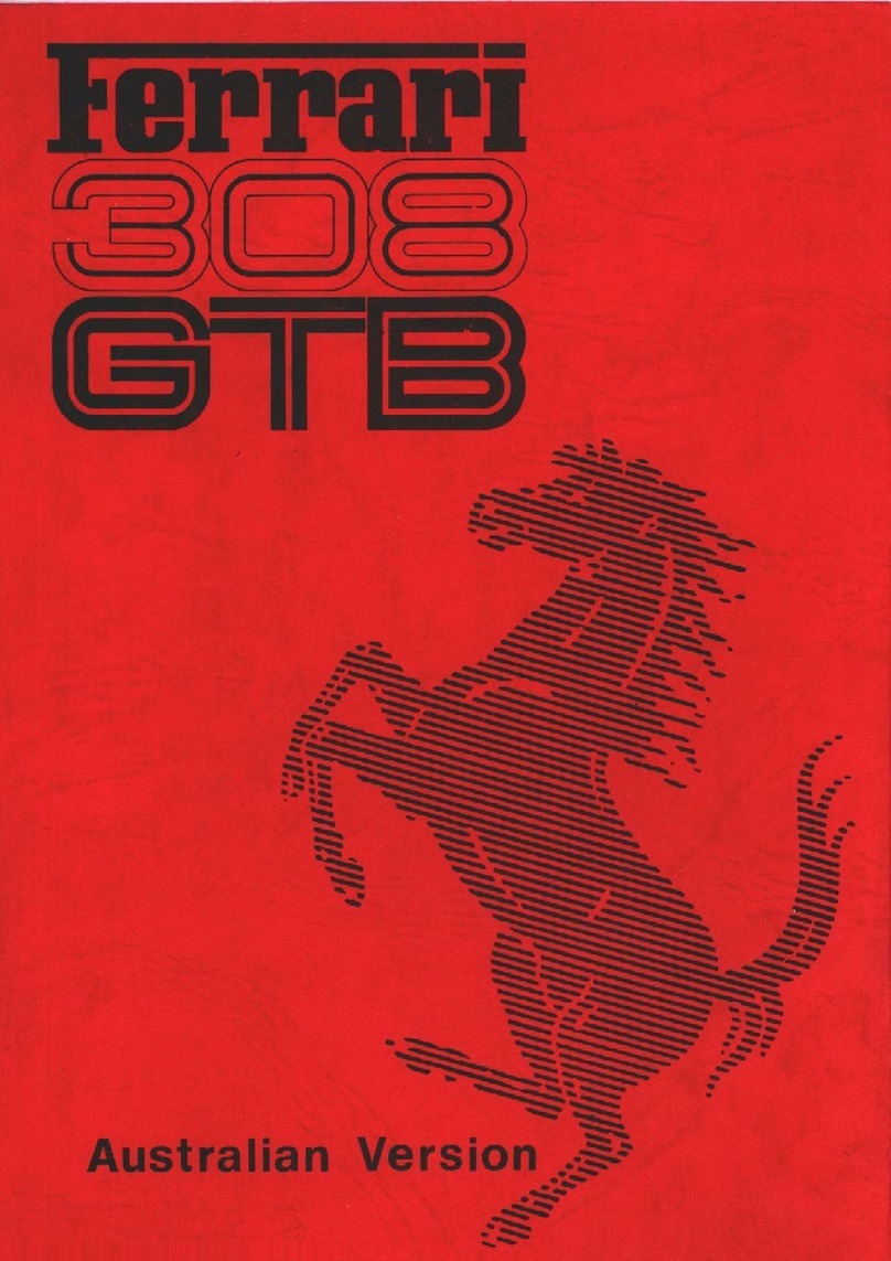 Ferrari 308 GTB 1977 owner's manual