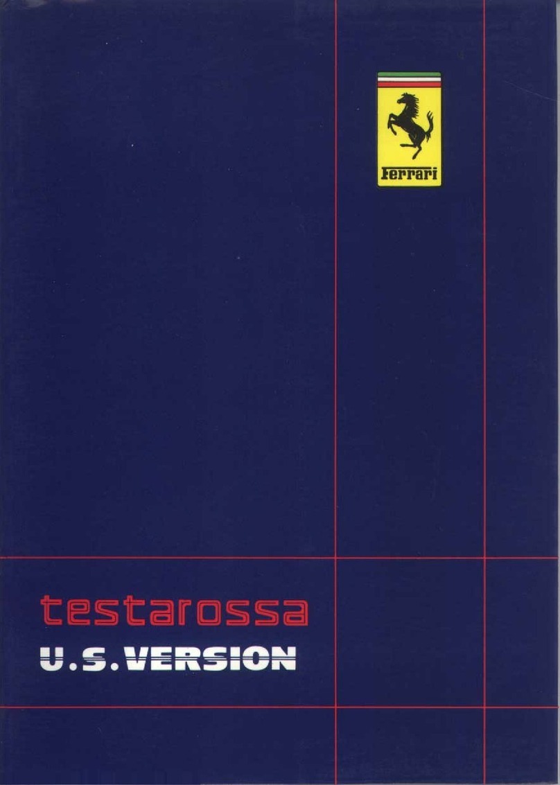 Ferrari Testarossa owner's manual
