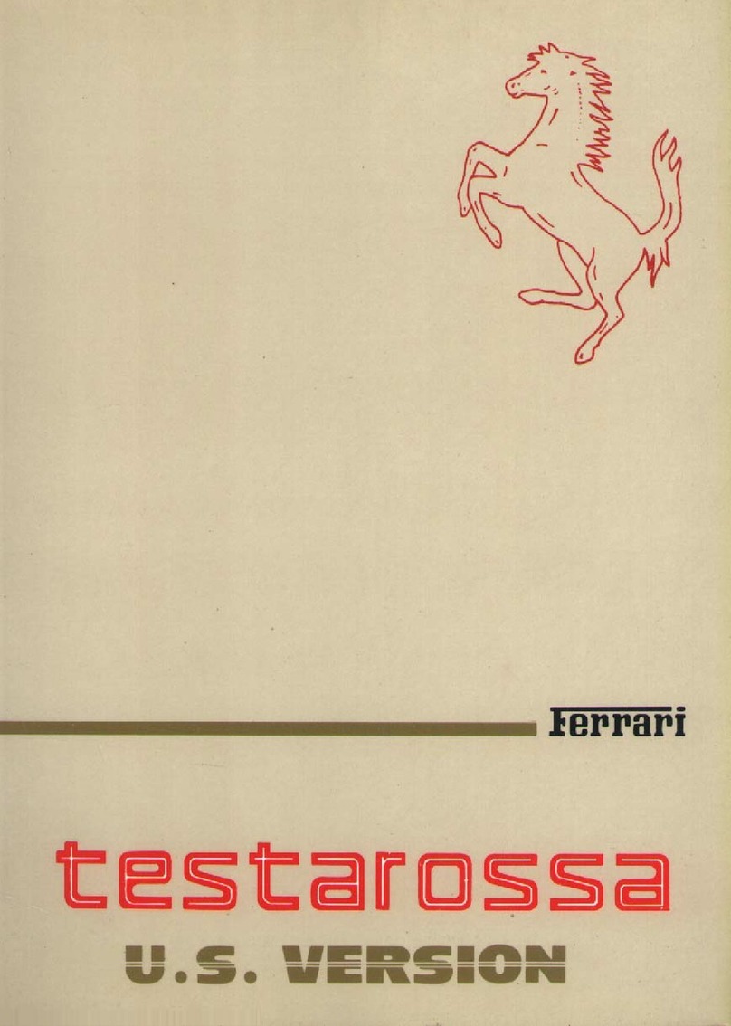 Ferrari Testarossa owner's manual