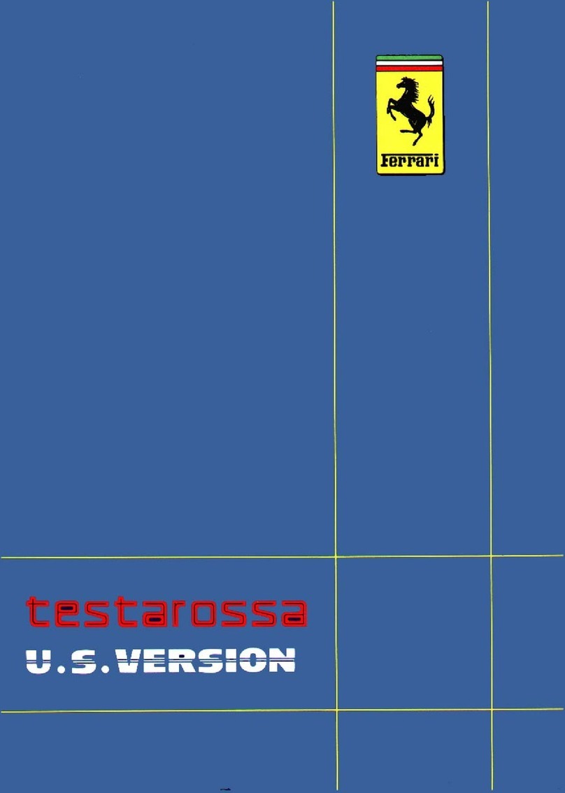 Ferrari Testarossa owner's manual