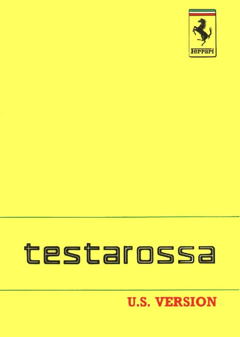 Ferrari Testarossa User manual