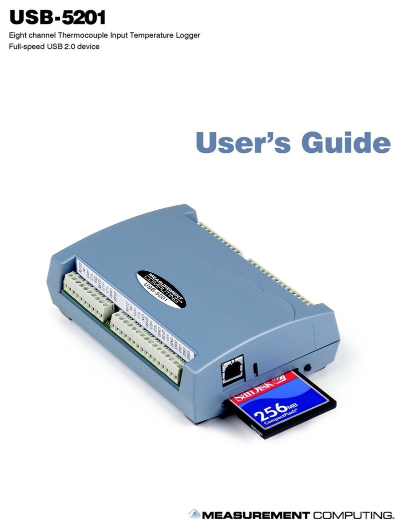 Measurement Computing USB-5201 User manual