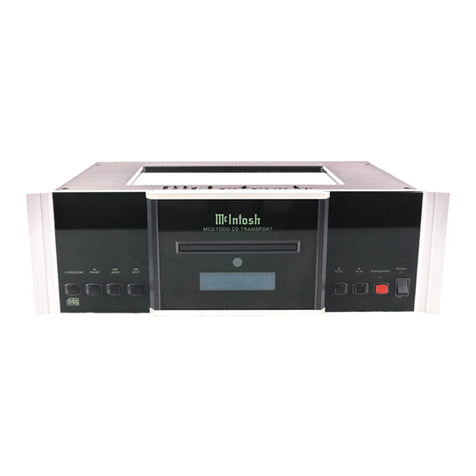 McIntosh MCD1000 owner's manual