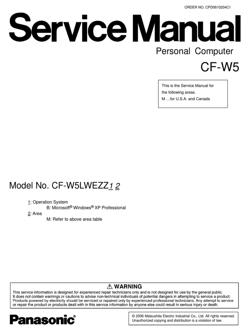 Panasonic CF-W5LWEZZ User manual