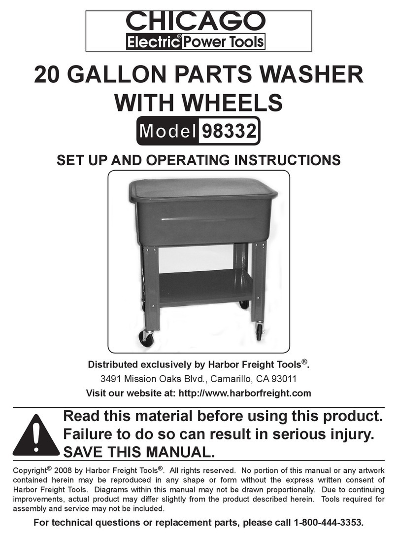 Chicago Electric 98332 Set up and operating instructions