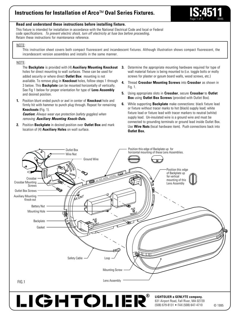 Lightolier Arco Oval Series Guide