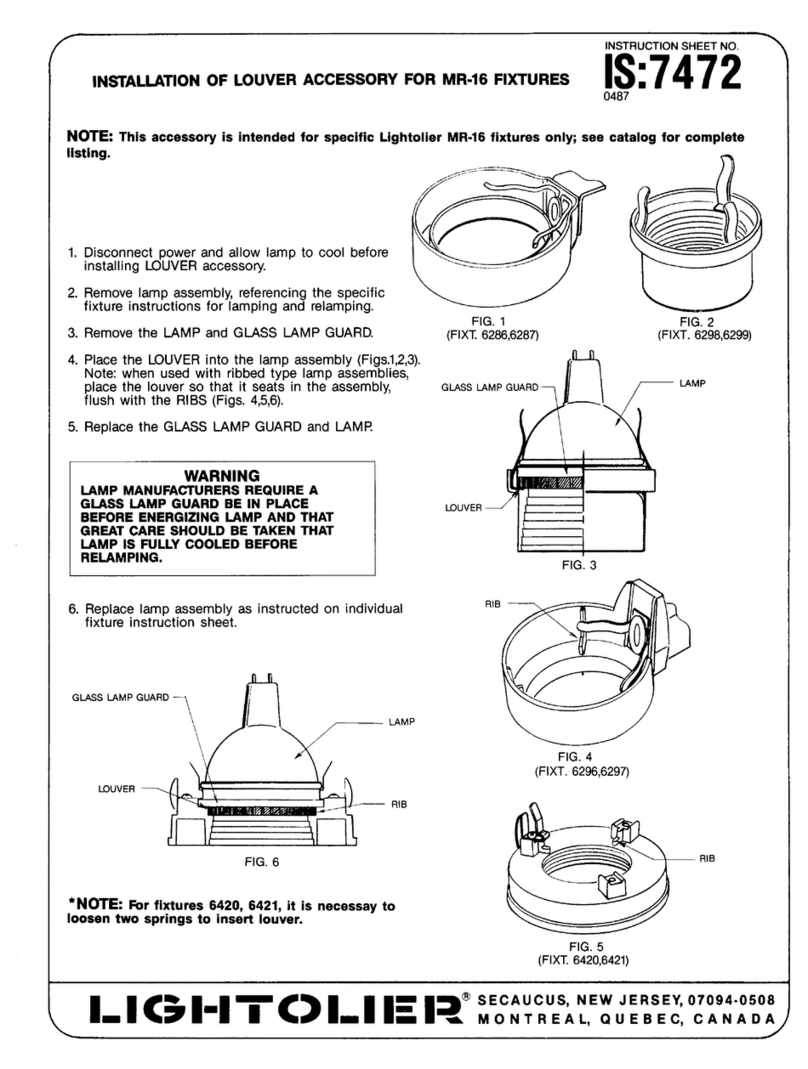 Lightolier MR-16 User manual