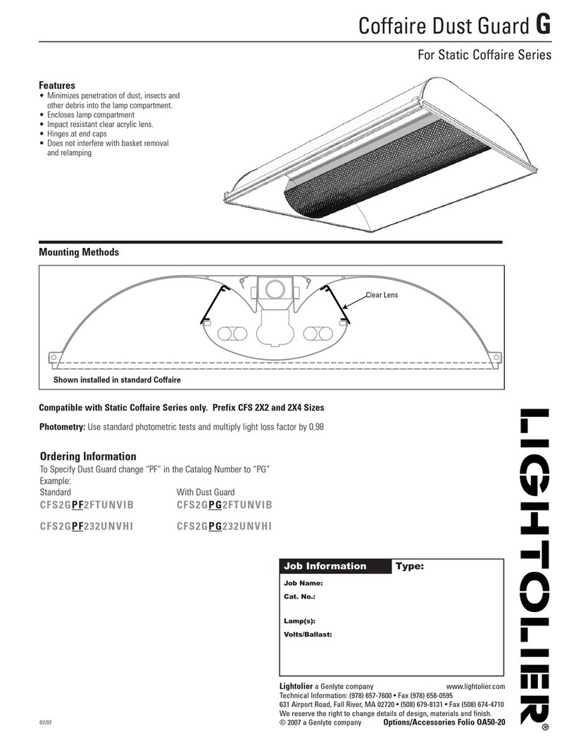 Lightolier G User manual