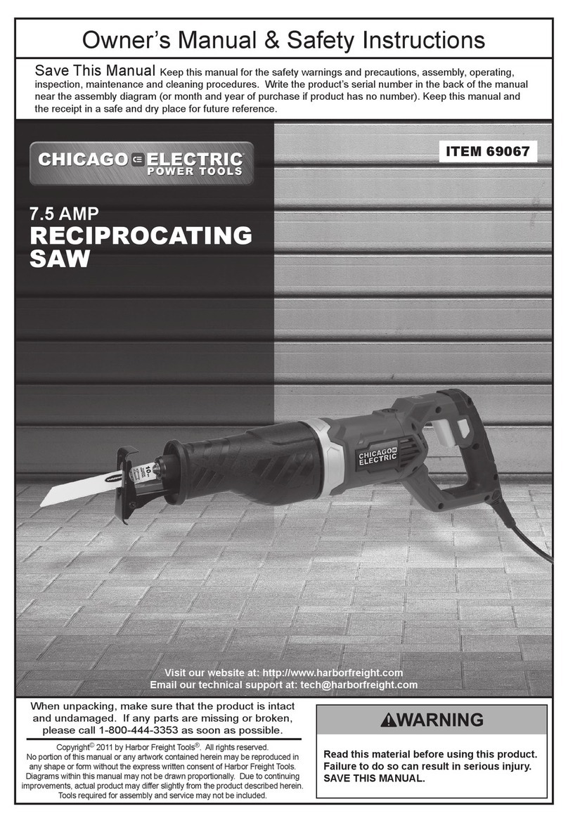 Chicago Electric 69067 Owner's manual & safety instructions
