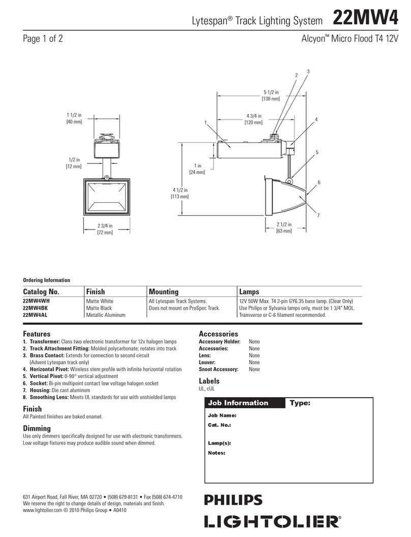 Philips Lytespan 22MW4 User manual