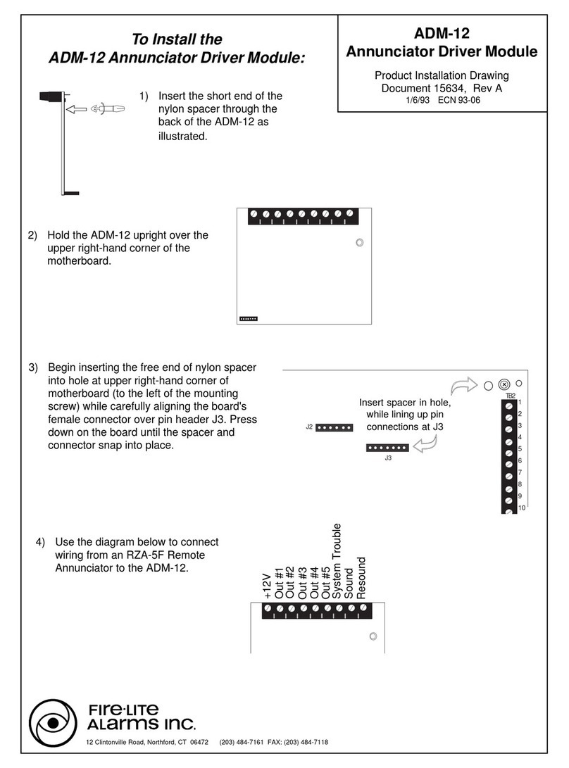 Fire-Lite ADM-12 User manual