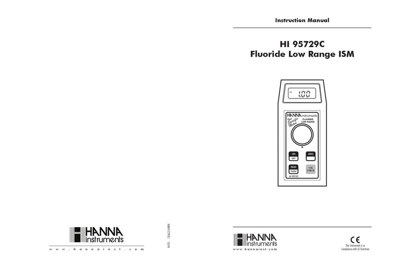 Hanna Instruments HI 95729C User manual