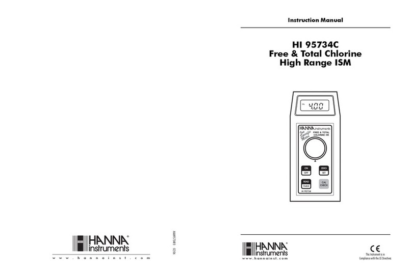 Hanna Instruments HI 95734C User manual