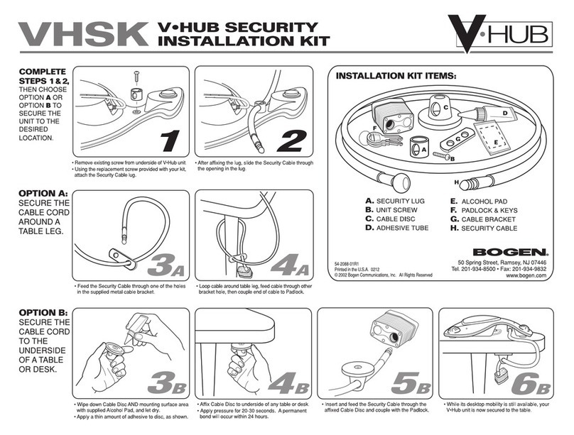Bogen VHSK User manual