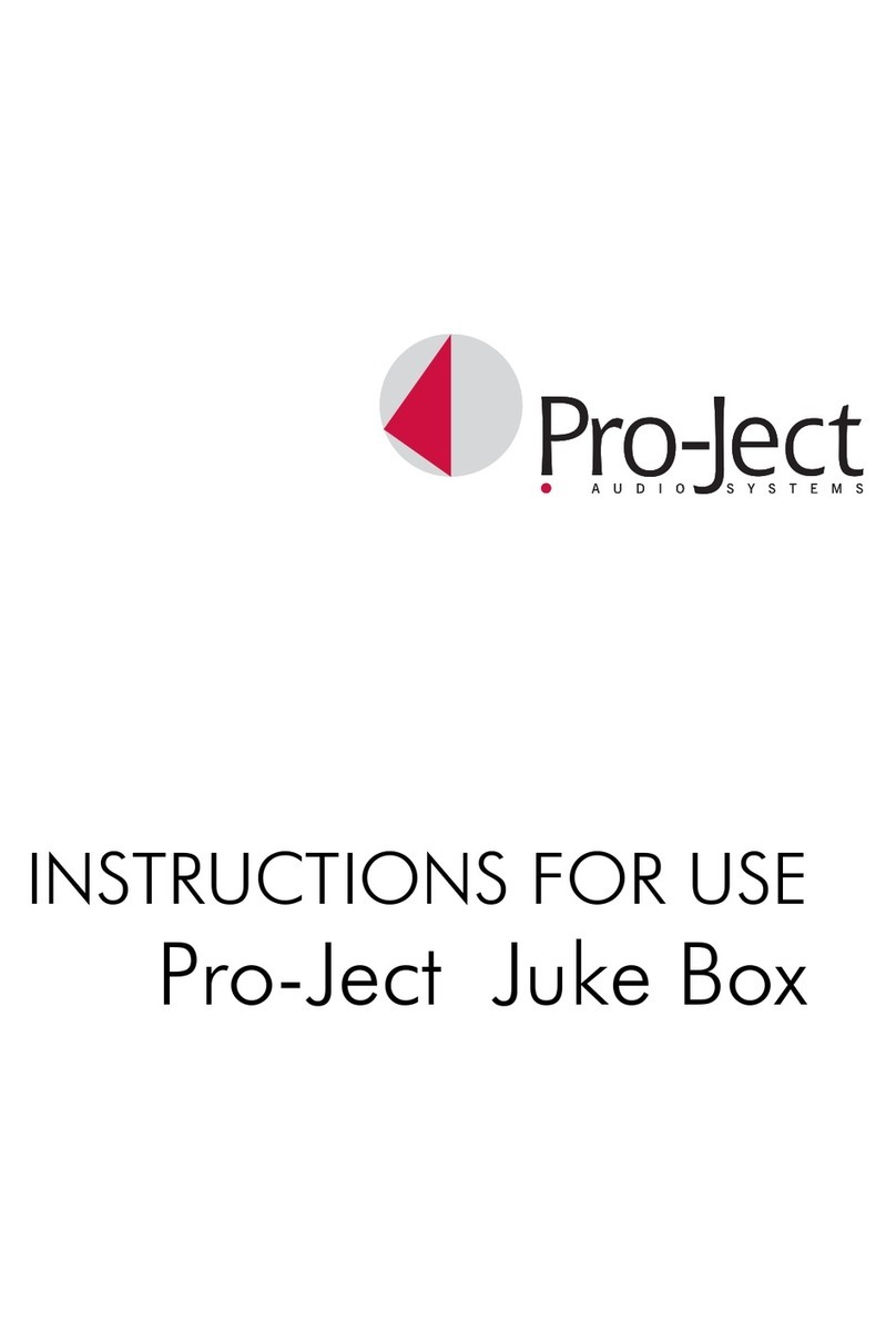 Pro-Ject Audio Systems Juke Box Instructions for use