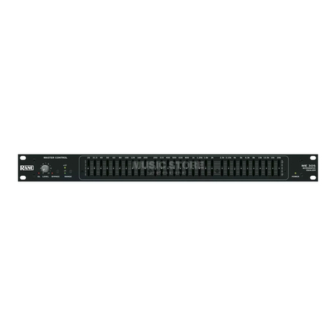 Rane ME 30S Operator's manual