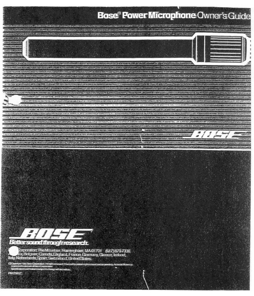 Bose Power Microphone owner's guide