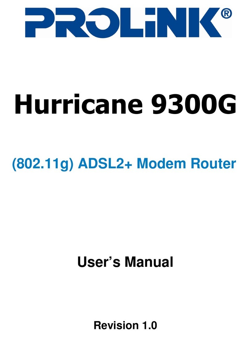 PROLiNK Hurricane 9300G user manual