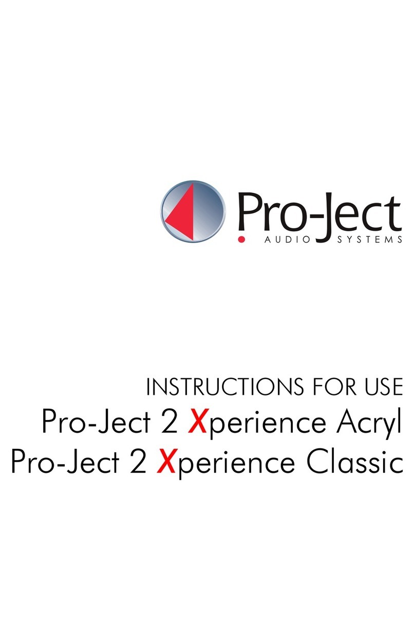 Pro-Ject Audio Systems 2 Xperience Basic + Instructions for use Pro-Ject Audio Systems 2 Xperience Basic + Instructions for use