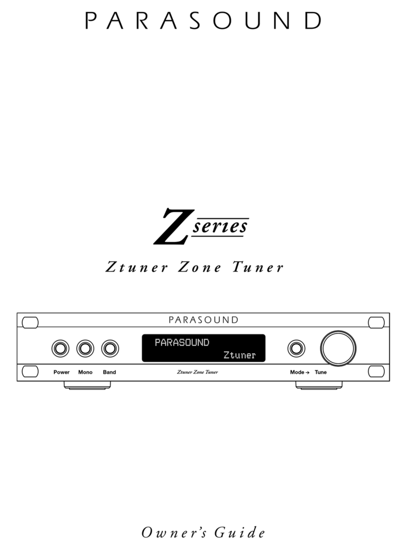 Parasound Ztuner User manual