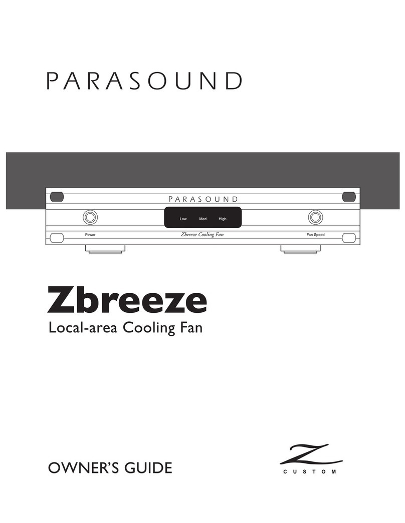 Parasound Zbreeze owner's guide