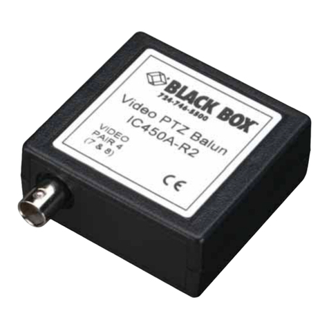 Black Box Video PTZ Balu User manual