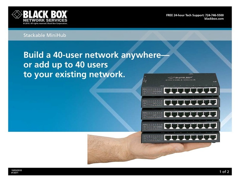Black Box Stackable MiniHub Le2801a User manual