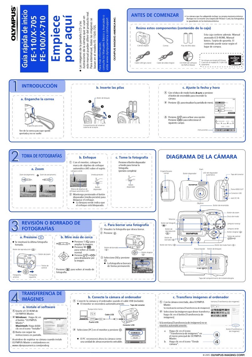 Olympus FE-110/X-705 Parts list manual