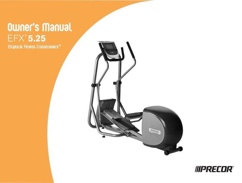 Precor Elliptical Fitness Crosstrainer EFX 5.25 User manual