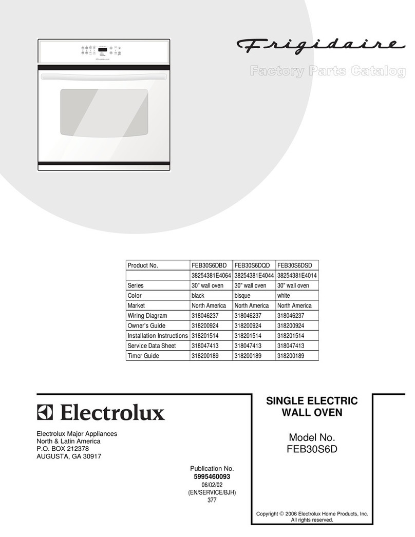 Frigidaire FEB30S6DBD Instruction Manual
