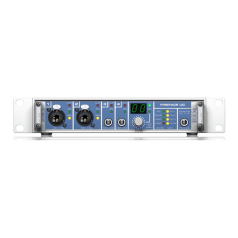 RME Audio Fireface UC user guide