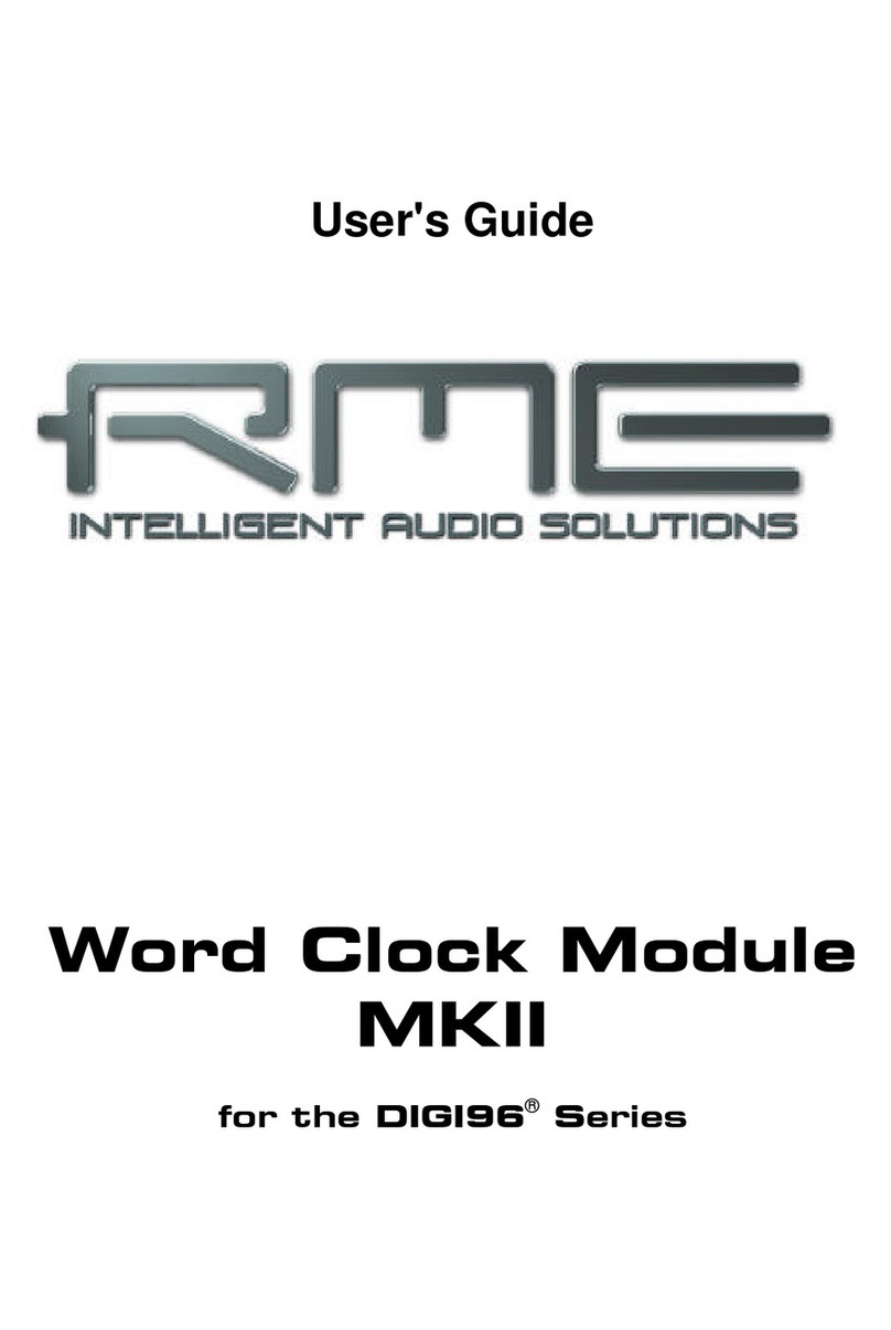 RME Audio DIGI96 user guide