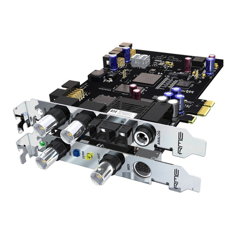 RME Audio Hammerfall HDSPe MADI user guide
