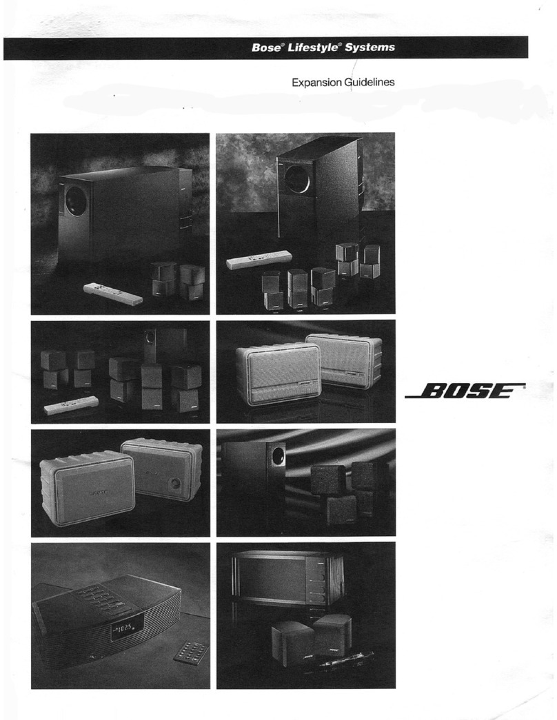 Bose Lifestyle Music Center User manual