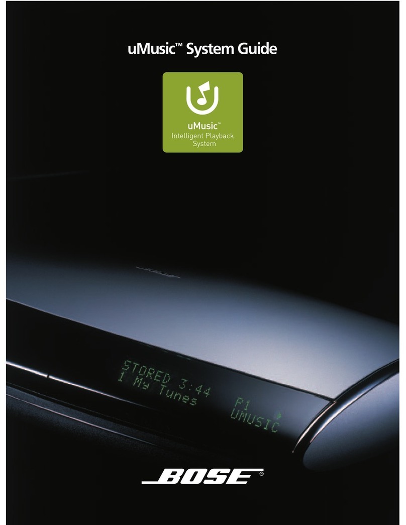 Bose uMusic System System guide
