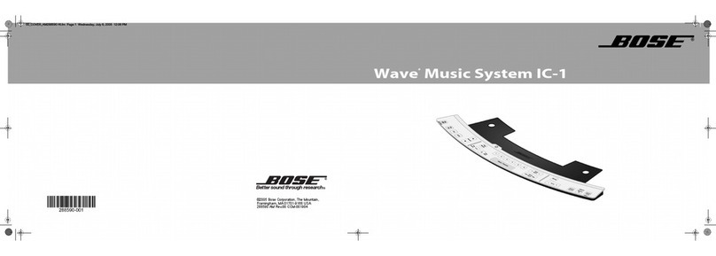 Bose Wave Music System IC-1 User manual