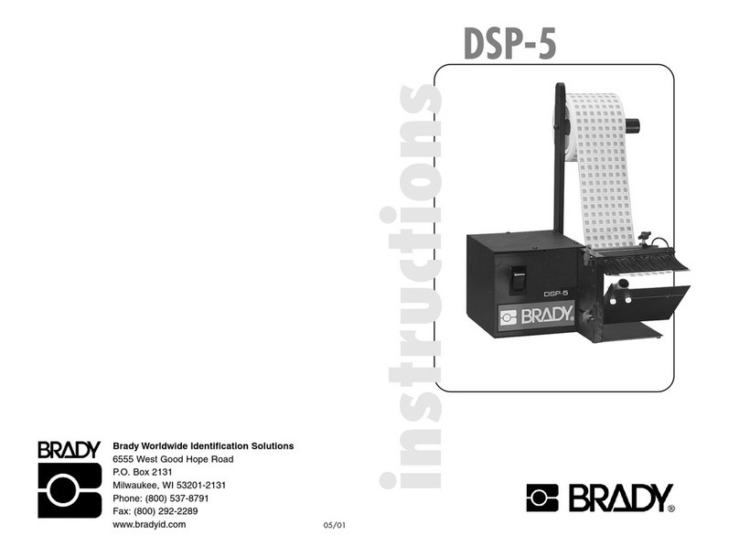 Brady DSP-5 User manual