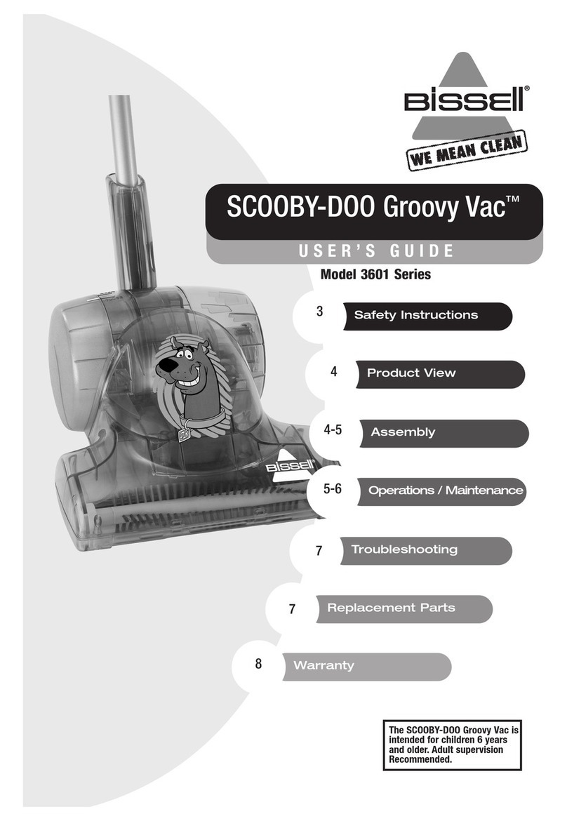 Bissell SCOOBY-DOO Groovy Vac 3601 Series user guide Bissell SCOOBY-DOO Groovy Vac 3601 Series user guide