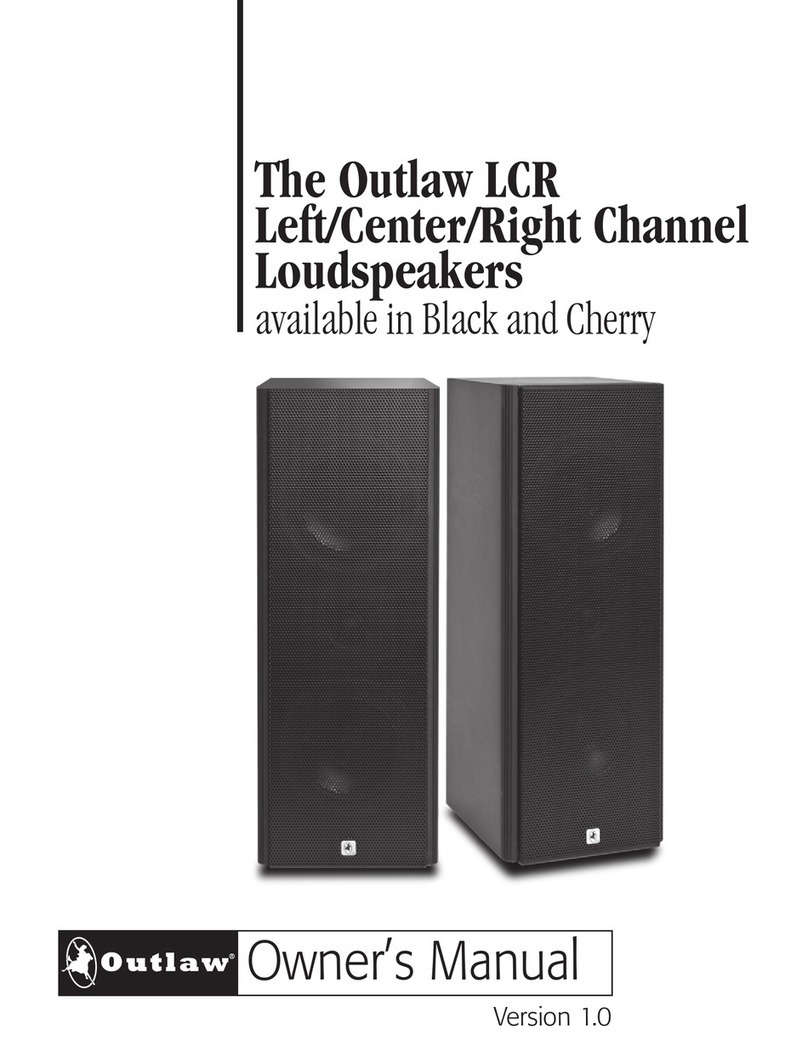 Outlaw LCR owner's manual