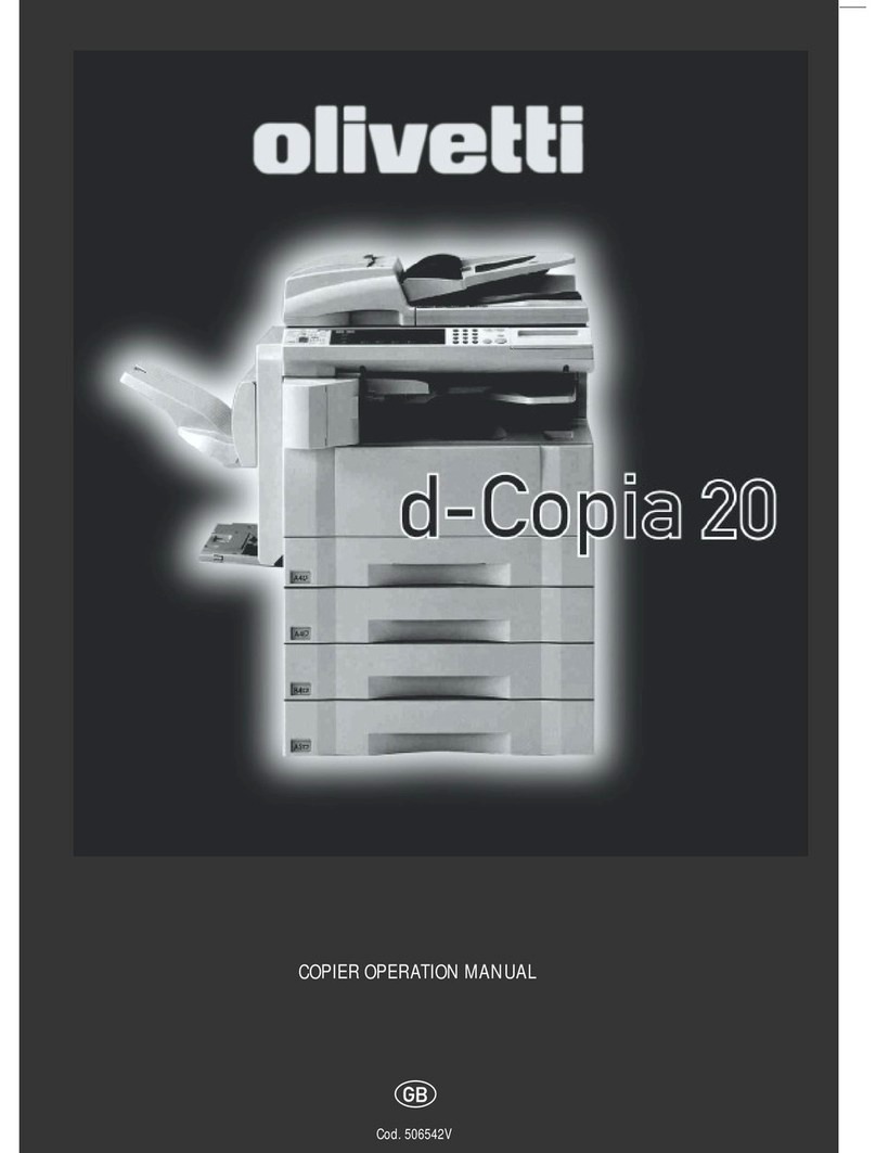 Olivetti d-Copia 20 User manual