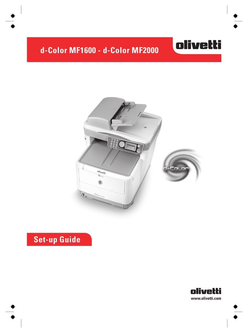 Olivetti d-Color MF1600 Setup guide