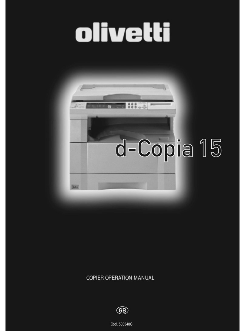 Olivetti d-Copia 15 User manual