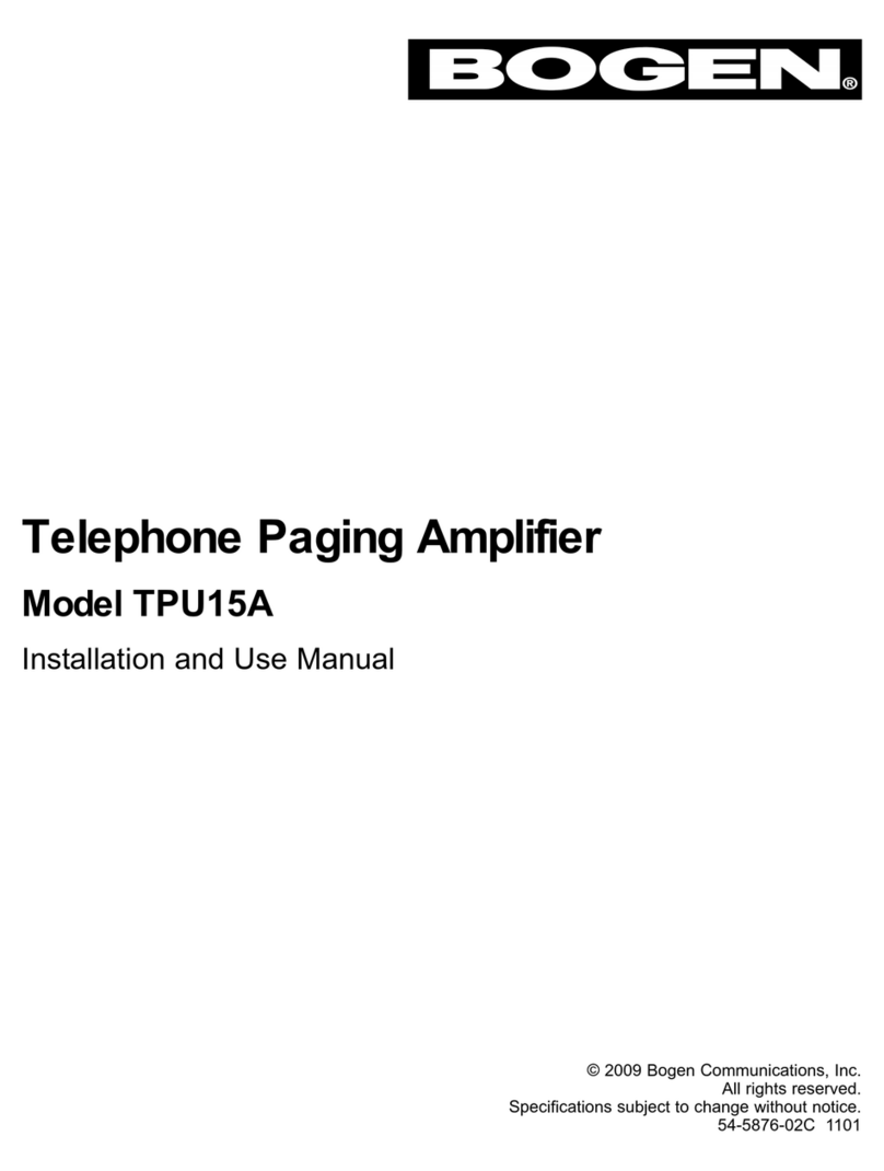 Bogen TPU-15A Guide