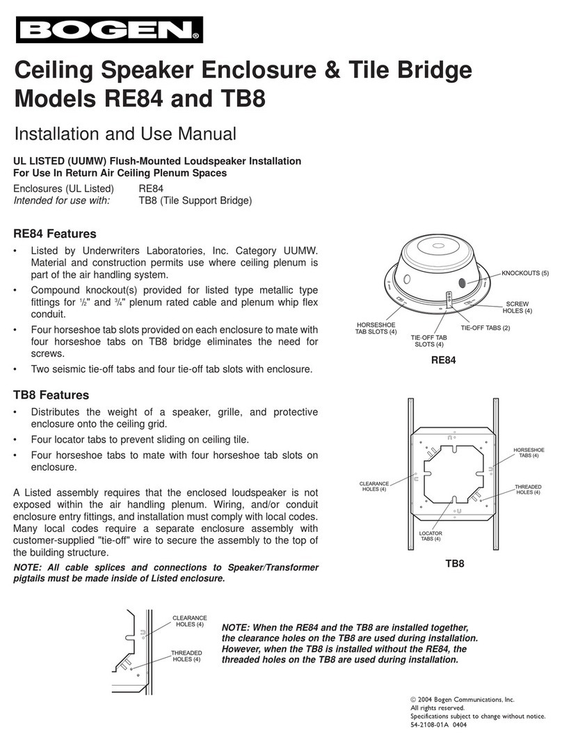 Bogen RE84 Guide