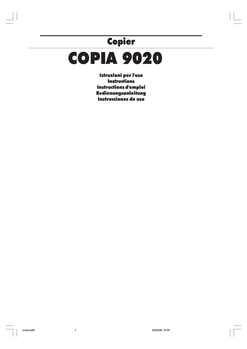 Olivetti Copia 9020 instructions