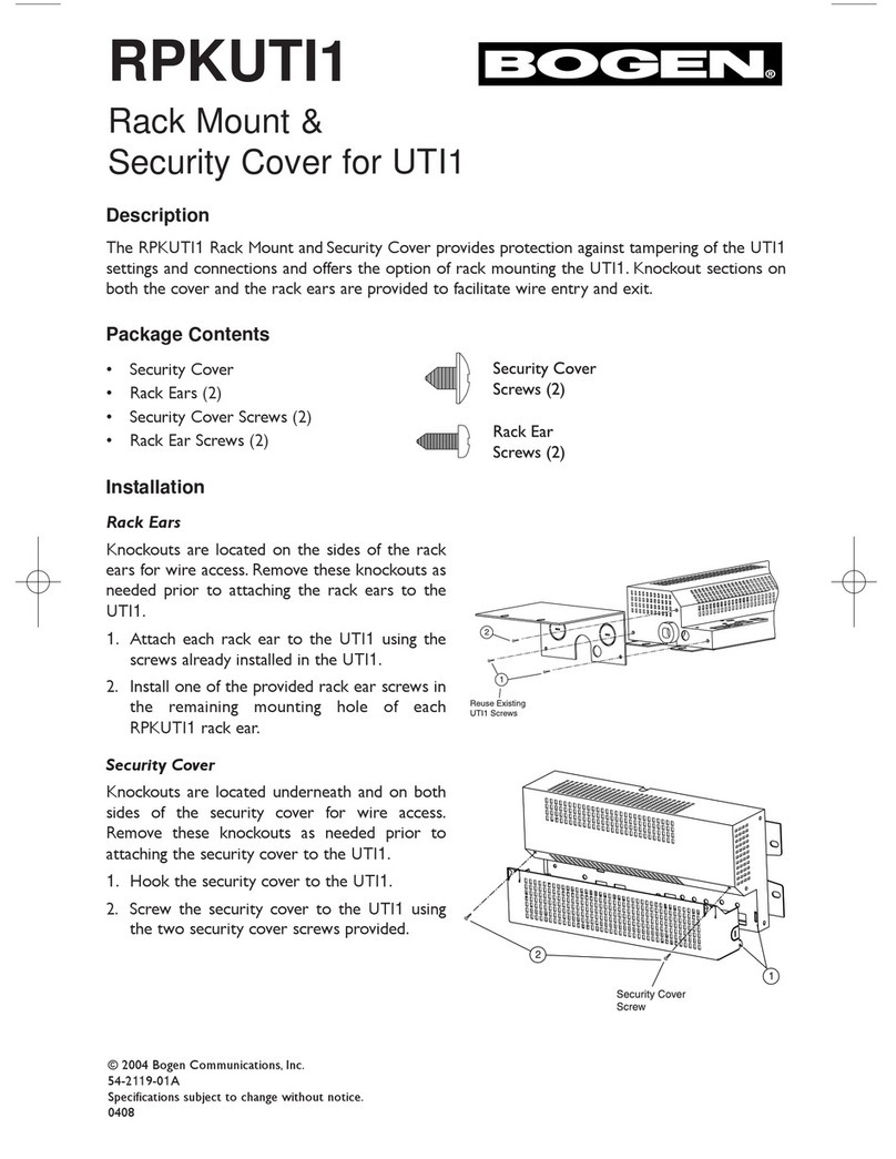 Bogen RPKUTI1 manual