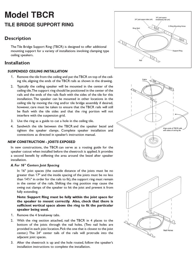 Bogen TBCR User manual