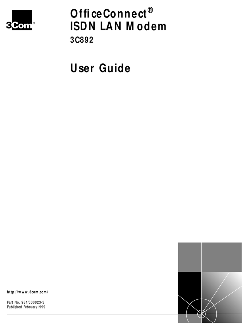 3Com 3C892 - OfficeConnect ISDN Lan Modem Router user guide